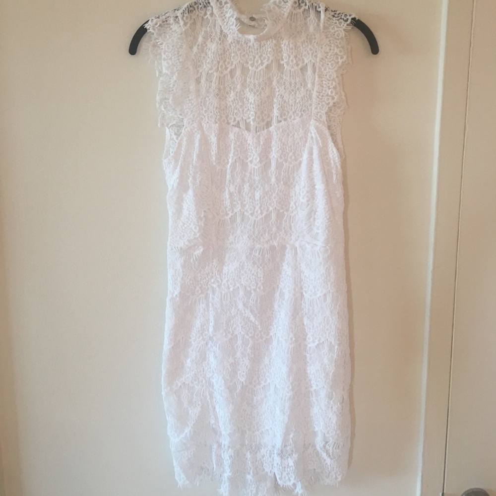NWT Free People Intimately Daydream Lace Dress WhT - Picture 7 of 8